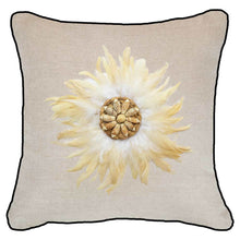 Load image into Gallery viewer, Bandhini Homewear Design Feather Shell White Juju Natural Lounge Cushion 55 x 55 cm | Accessories | app store dev @@ABC ///[option4] 十月五日 11:53 
