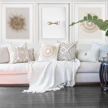 Bandhini Homewear Design Ikat Zebra Natural Lounge Cushion 55x55cm | Accessories | app store dev @@ABC ///[option4] 十月五日 11:53 