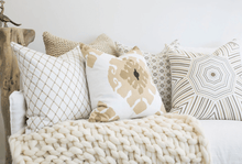 Load image into Gallery viewer, Bandhini Homewear Design Interlaced Natural Lounge Cushion 55x55cm | Accessories | app store dev @@ABC ///[option4] 十月五日 11:53 
