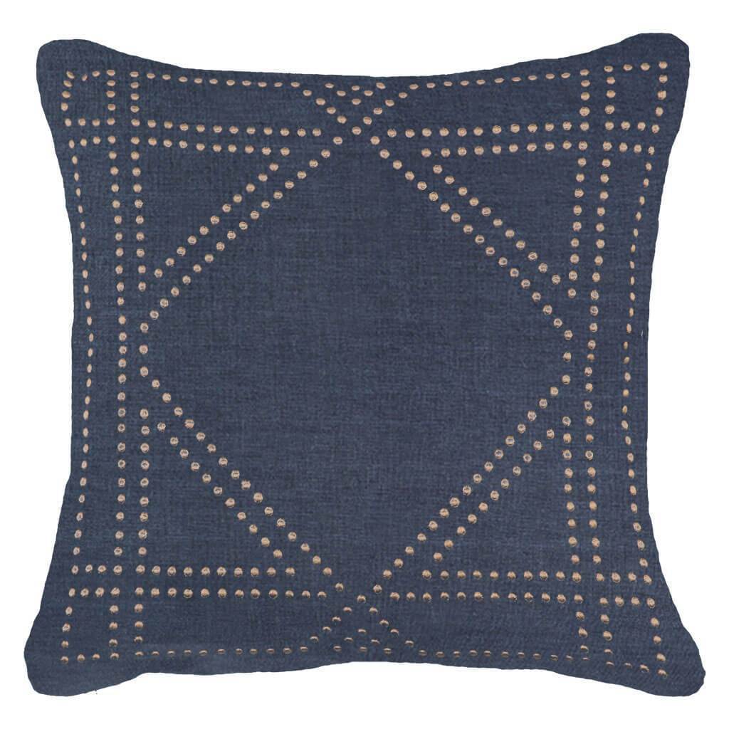 Bandhini Homewear Design Dot Frame Navy Lounge Cushion 55 x 55 cm | Accessories | app store dev @@ABC ///[option4] 十月五日 11:53 