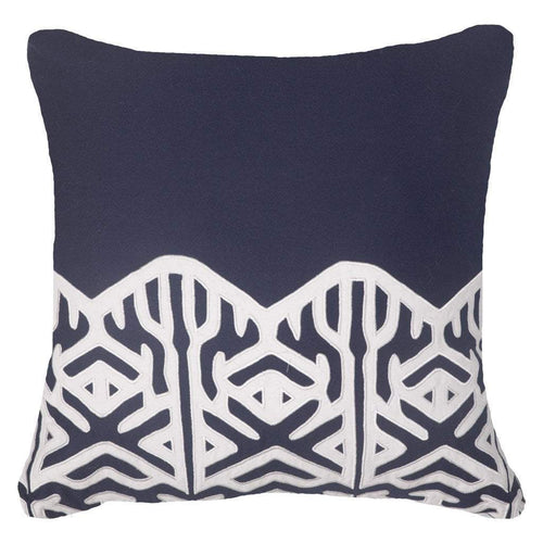 Bandhini Homewear Design Arrow Applique Edge Lounge Cushion 55 x 55 cm | Accessories | app store dev @@ABC Navy/22 x 22//[option4] 十月五日 11:53 