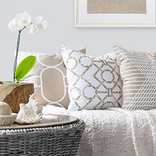 Load image into Gallery viewer, Bandhini Homewear Design Bamboo Hedge Natural Lounge Cushion 55 x 55 cm | Accessories | app store dev @@ABC ///[option4] 十月五日 11:53 
