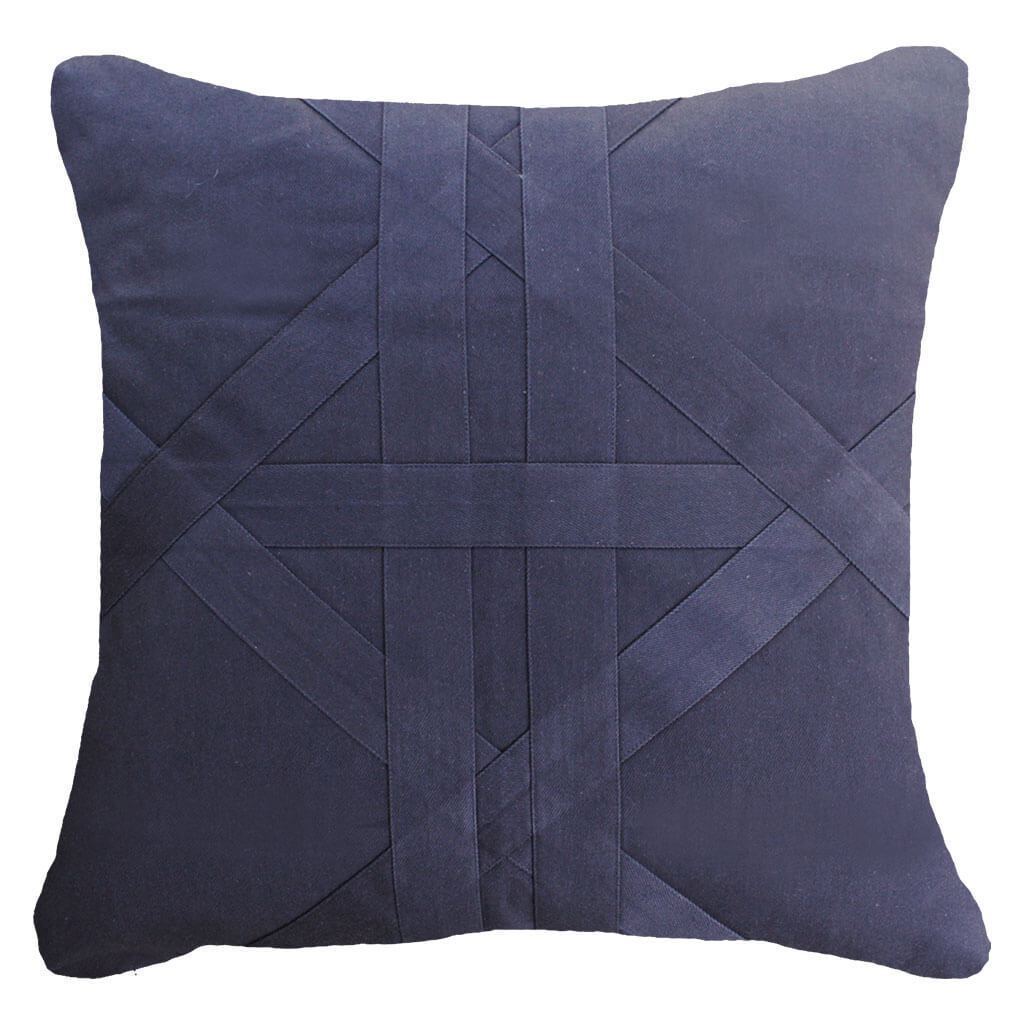 Bandhini Homewear Design Cross Patch Navy Lounge Cushion 55 x 55 cm | Accessories | app store dev @@ABC ///[option4] 十月五日 11:53 