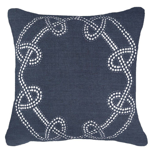 Bandhini Homewear Design Dot Chain Knot Navy Lounge Cushion 55x55cm | Accessories | app store dev @@ABC ///[option4] 十月五日 11:53 