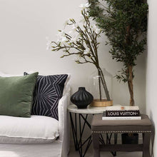 Load image into Gallery viewer, Bandhini Homewear Design Fan Navy Lounge Cushion 55x55cm | Accessories | app store dev @@ABC ///[option4] 十月五日 11:53 
