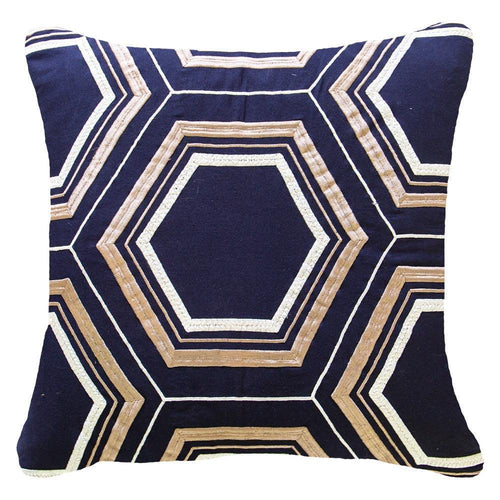 Bandhini Homewear Design Arrow Hexagon Navy Lounge Cushion | Accessories | app store dev @@ABC ///[option4] 十月五日 11:53 