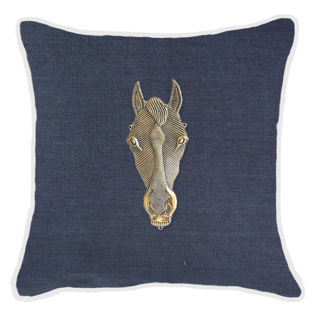 Bandhini Homewear Design Horse Head Navy Lounge 55cm x 55cm | Sleeping | app store dev @@ABC ///[option4] 十月五日 11:53 