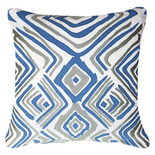 Load image into Gallery viewer, Bandhini Homewear Design Ikat Zebra Blue Lounge Cushion 55x55cm | Accessories | app store dev @@ABC ///[option4] 十月五日 11:53 
