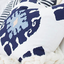 Load image into Gallery viewer, Bandhini Homewear Design Inner Ikat Navy Lounge Cushion 55x55cm | Accessories | app store dev @@ABC ///[option4] 十月五日 11:53 
