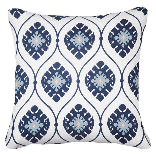Bandhini Homewear Design Inner Ikat Repeat Navy Lounge Cushion 55x55cm | Accessories | app store dev @@ABC ///[option4] 十月五日 11:53 