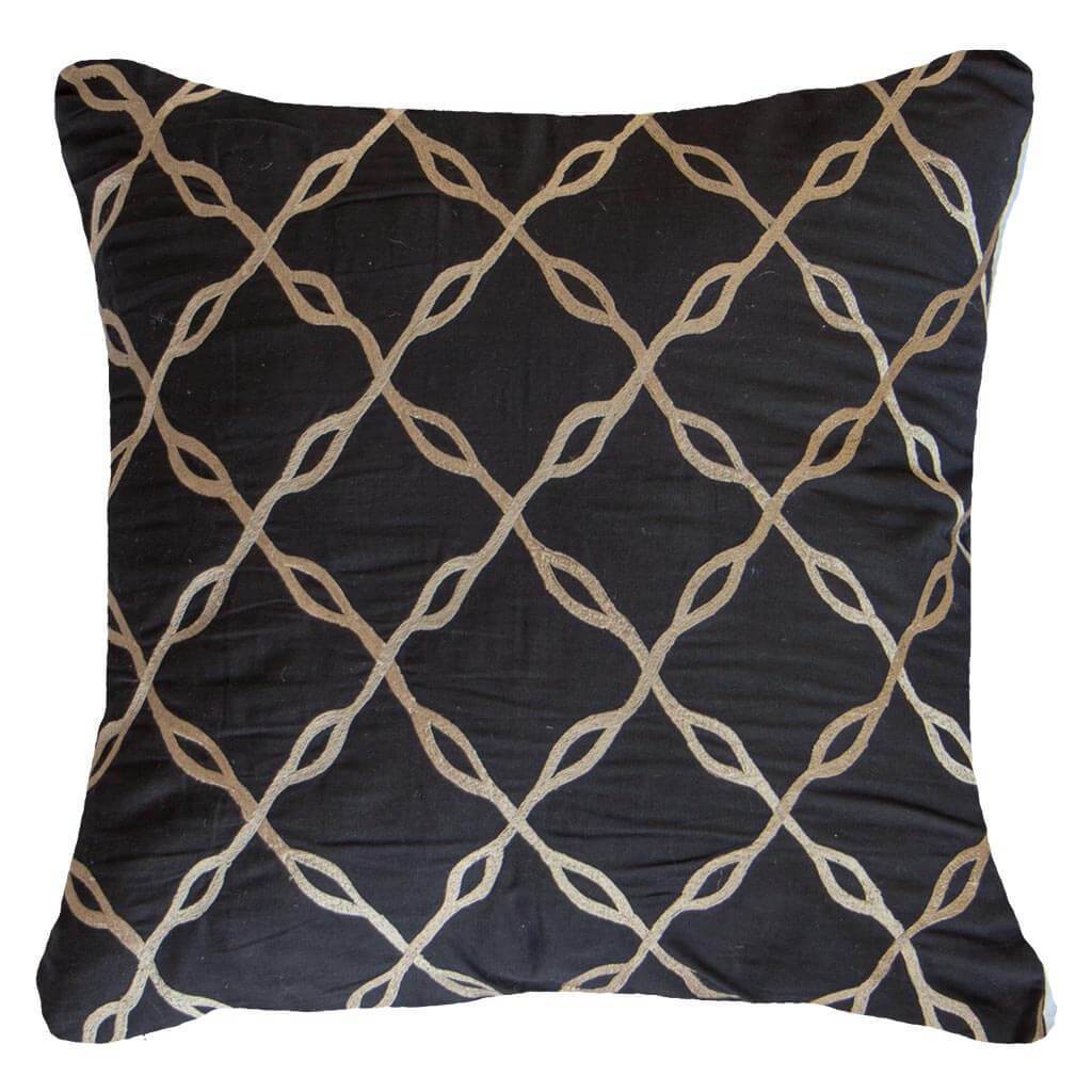 Bandhini Homewear Design Inner Trellis Black Lounge Cushion 55 x 55 cm | Accessories | app store dev @@ABC ///[option4] 十月五日 11:53 