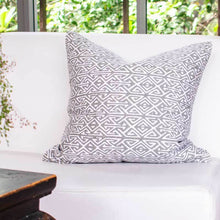 Load image into Gallery viewer, Bandhini Homewear Design Arrow Print Slate Lounge Cushion 55 x 55cm | Accessories | app store dev @@ABC ///[option4] 十月五日 11:53 
