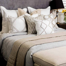 Load image into Gallery viewer, Bandhini Homewear Design Dot Frame White Lounge Cushion 55x55cm | Accessories | app store dev @@ABC ///[option4] 十月五日 11:53 
