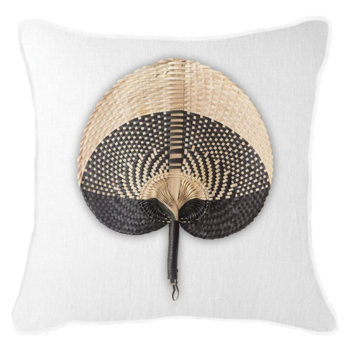 Bandhini Homewear Design Fan Black on White Lounge Cushion 55 x 55 cm | Accessories | app store dev @@ABC ///[option4] 十月五日 11:53 