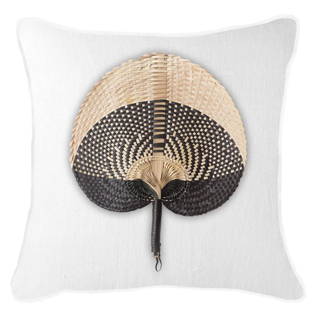 Bandhini Homewear Design Fan Black on White Lounge Cushion 55 x 55 cm | Accessories | app store dev @@ABC ///[option4] 十月五日 11:53 
