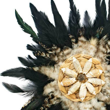 Load image into Gallery viewer, Bandhini Homewear Design Feather Shell Black Juju White Lounge Cushion 55 x 55 cm | Accessories | app store dev @@ABC ///[option4] 十月五日 11:53 
