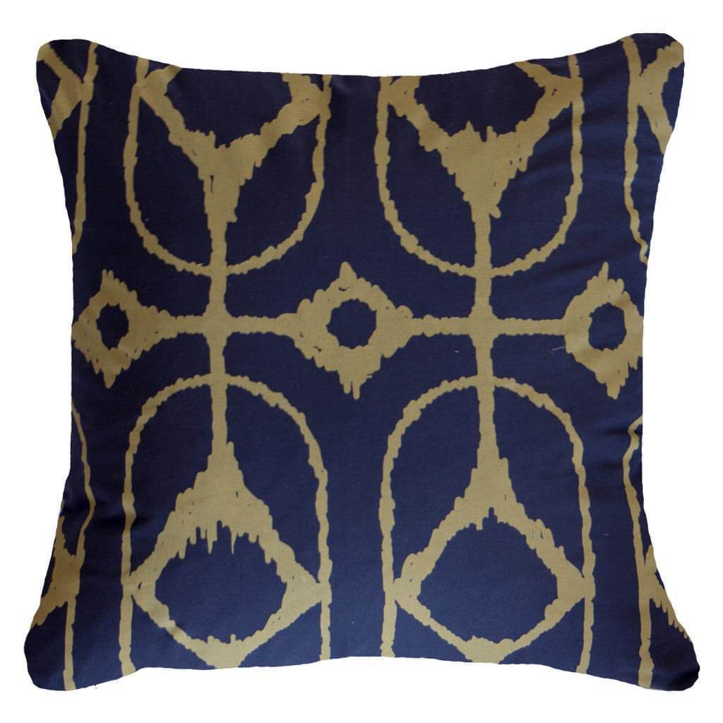 Bandhini Homewear Design Inner Ikat Diamond Navy Lounge Cushion 55 x 55 cm | Accessories | app store dev @@ABC ///[option4] 十月五日 11:53 