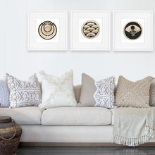 Load image into Gallery viewer, Bandhini Homewear Design Fringe Cross White Lounge Cushion 55 x 55 cm | Accessories | app store dev @@ABC ///[option4] 十月五日 11:53 
