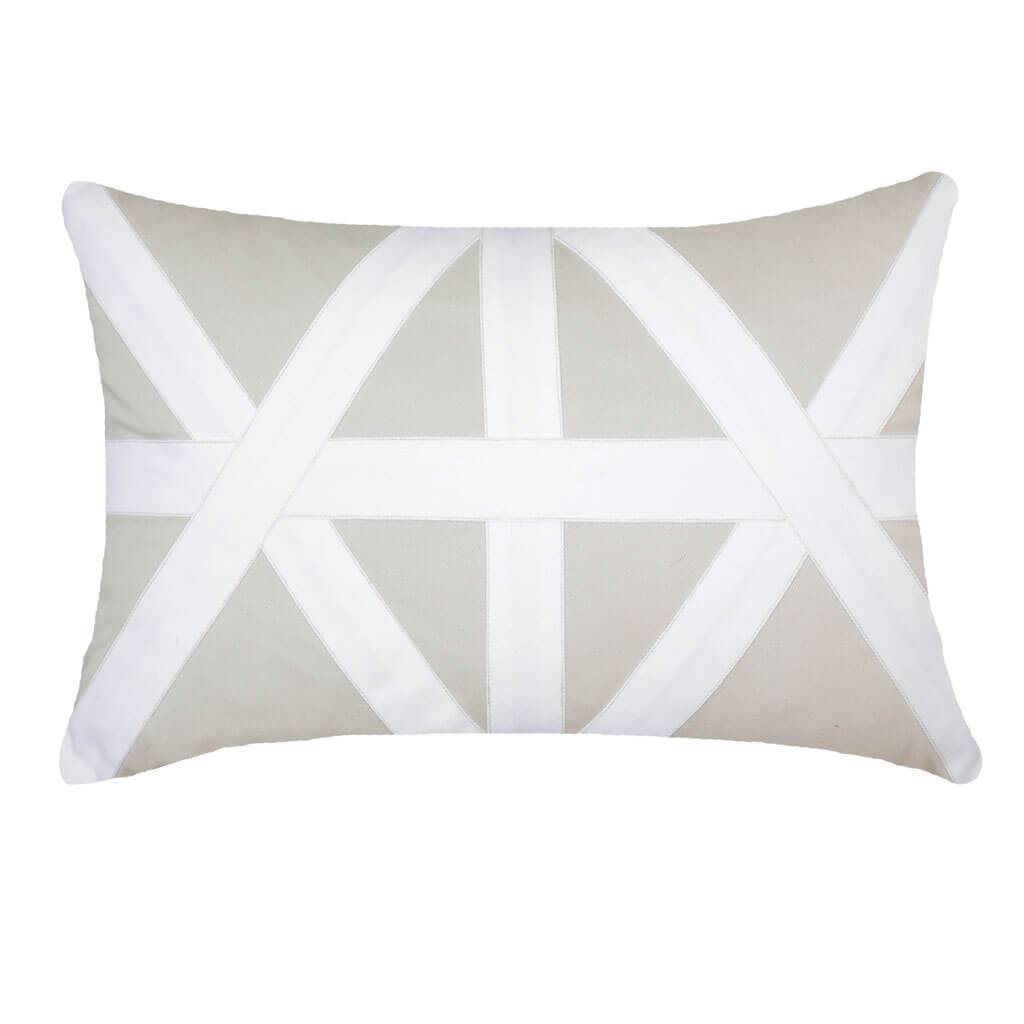 Bandhini Homewear Design Cross Patch Natural White Lumber Cushion 35 x 53 cm | Accessories | app store dev @@ABC ///[option4] 十月五日 11:53 