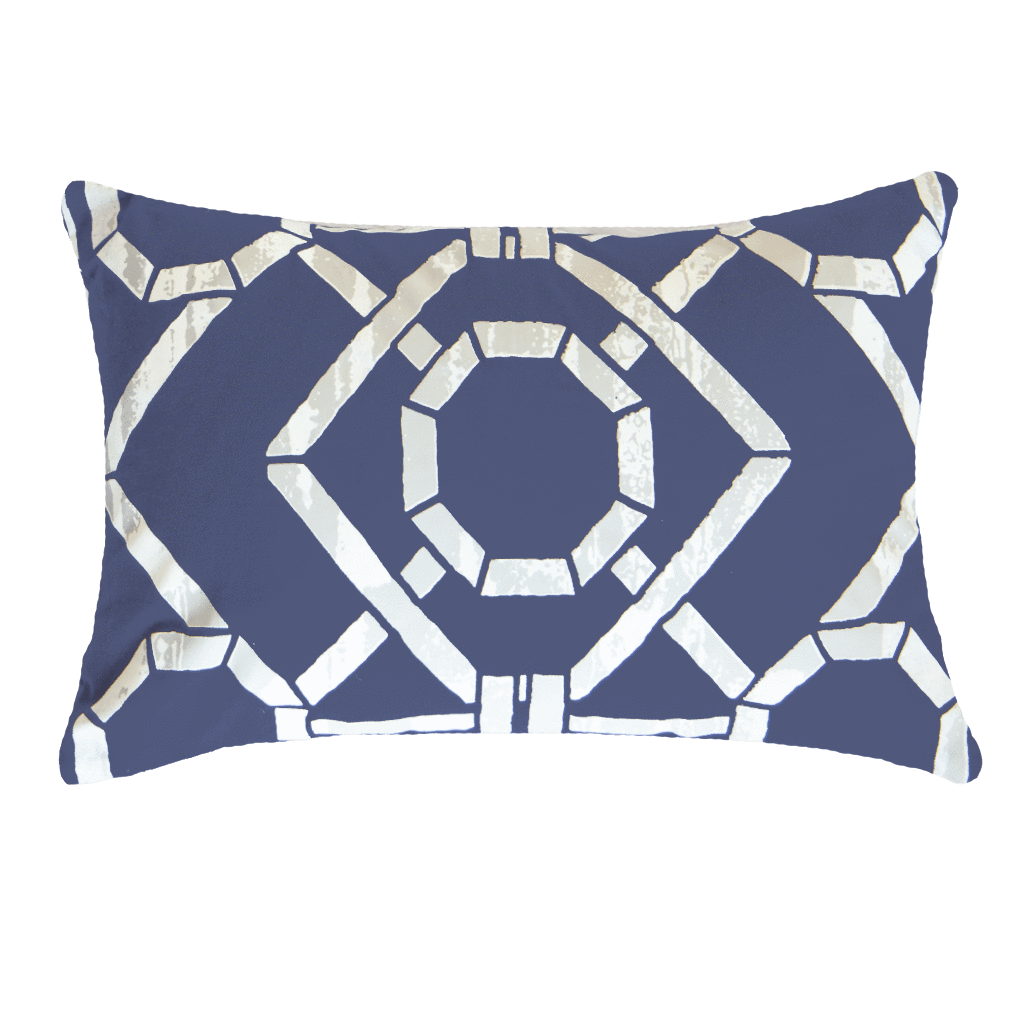 Bandhini Homewear Design Bamboo Hedge Navy Lumber Cushion 35 x 53 cm | Accessories | app store dev @@ABC ///[option4] 十月五日 11:53 