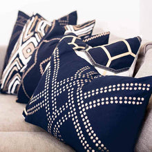 Load image into Gallery viewer, Bandhini Homewear Design Dot Polar Navy Lumber Cushion 35 x 53 cm | Accessories | app store dev @@ABC ///[option4] 十月五日 11:53 
