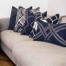 Load image into Gallery viewer, Bandhini Homewear Design Dot Polar Navy Lumber Cushion 35 x 53 cm | Accessories | app store dev @@ABC ///[option4] 十月五日 11:53 
