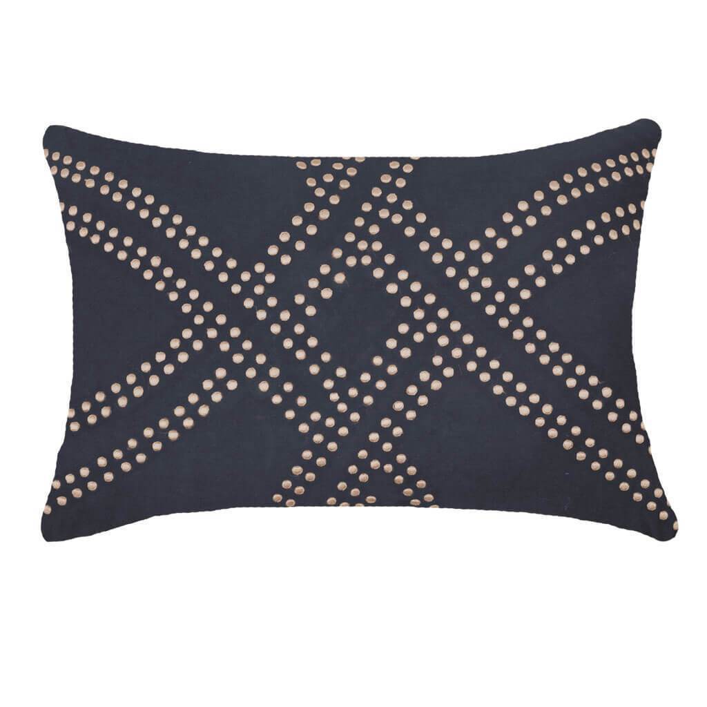 Bandhini Homewear Design Dot Polar Navy Lumber Cushion 35 x 53 cm | Accessories | app store dev @@ABC ///[option4] 十月五日 11:53 