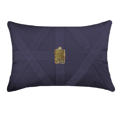 Bandhini Homewear Design Amulet Cairo Navy Lumber Cushion 35 x 53 cm | Accessories | app store dev @@ABC ///[option4] 十月五日 11:53 