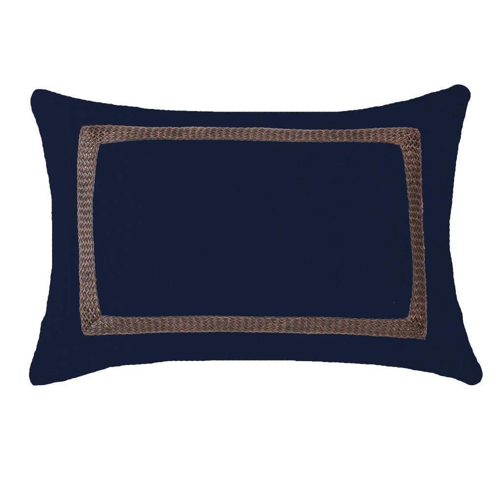 Bandhini Homewear Design Braid Barbados Navy Lumber Cushion 35 x 53 cm | Accessories | app store dev @@ABC ///[option4] 十月五日 11:53 