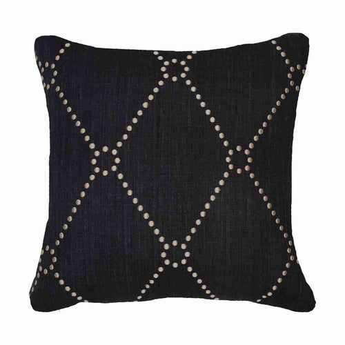 Bandhini Homewear Design Dot Diamond Black Medium 50 x 50 cm | Medium Cushion | app store dev @@ABC ///[option4] 十月五日 11:53 