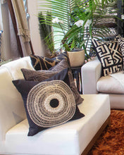 Load image into Gallery viewer, Bandhini Homewear Design African Armour Black Medium Cushion 50 x 50 cm | Accessories | app store dev @@ABC ///[option4] 十月五日 11:53 
