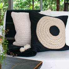 Load image into Gallery viewer, Bandhini Homewear Design African Badge Black Medium Cushion 50 x 50cm | Accessories | app store dev @@ABC ///[option4] 十月五日 11:53 
