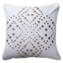 Load image into Gallery viewer, Bandhini Homewear Design Dot Flower White Medium Cushion 50 x 50cm | Accessories | app store dev @@ABC ///[option4] 十月五日 11:53 
