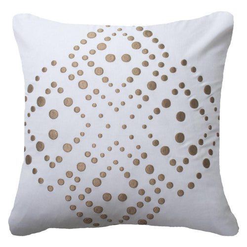 Bandhini Homewear Design Dot Flower White Medium Cushion 50 x 50cm | Accessories | app store dev @@ABC ///[option4] 十月五日 11:53 