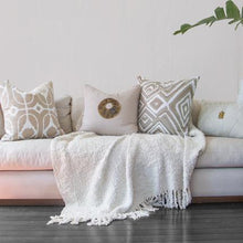 Load image into Gallery viewer, Bandhini Homewear Design Disc Copper Natural Medium cushion 50x50cm | Accessories | app store dev @@ABC ///[option4] 十月五日 11:53 
