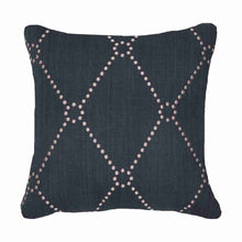 Load image into Gallery viewer, Bandhini Homewear Design Dot Diamond Navy Medium Cushion 50x50cm | Accessories | app store dev @@ABC ///[option4] 十月五日 11:53 
