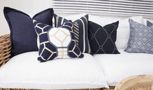 Load image into Gallery viewer, Bandhini Homewear Design Dot Diamond Navy Medium Cushion 50x50cm | Accessories | app store dev @@ABC ///[option4] 十月五日 11:53 
