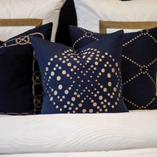 Load image into Gallery viewer, Bandhini Homewear Design Dot Flower Navy Medium Cushion 50 x 50 cm | Accessories | app store dev @@ABC ///[option4] 十月五日 11:53 

