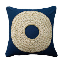 Load image into Gallery viewer, Bandhini Homewear Design African Badge Navy Medium Cushion 50 x 50cm | Accessories | app store dev @@ABC ///[option4] 十月五日 11:53 
