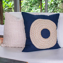 Load image into Gallery viewer, Bandhini Homewear Design African Badge Navy Medium Cushion 50 x 50cm | Accessories | app store dev @@ABC ///[option4] 十月五日 11:53 

