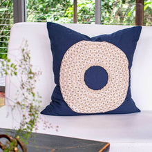 Load image into Gallery viewer, Bandhini Homewear Design African Badge Navy Medium Cushion 50 x 50cm | Accessories | app store dev @@ABC ///[option4] 十月五日 11:53 
