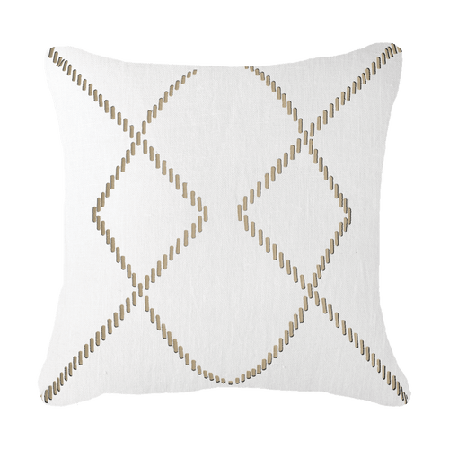 Bandhini Homewear Design Dot Crop Circles White Medium Cushion 50x50cm | Accessories | app store dev @@ABC ///[option4] 十月五日 11:53 