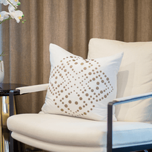 Load image into Gallery viewer, Bandhini Homewear Design Dot Flower White Medium Cushion 50 x 50cm | Accessories | app store dev @@ABC ///[option4] 十月五日 11:53 
