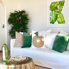 Load image into Gallery viewer, Bandhini Homewear Design African Badge White Lounge Cushion 50 x 50cm | Accessories | app store dev @@ABC ///[option4] 十月五日 11:53 
