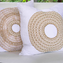 Load image into Gallery viewer, Bandhini Homewear Design African Badge White Lounge Cushion 50 x 50cm | Accessories | app store dev @@ABC ///[option4] 十月五日 11:53 
