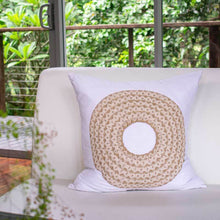 Load image into Gallery viewer, Bandhini Homewear Design African Badge White Lounge Cushion 50 x 50cm | Accessories | app store dev @@ABC ///[option4] 十月五日 11:53 
