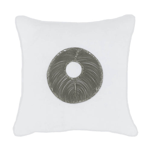Bandhini Homewear Design Disc Silver White Medium Cushion 50x50cm | Accessories | app store dev @@ABC ///[option4] 十月五日 11:53 