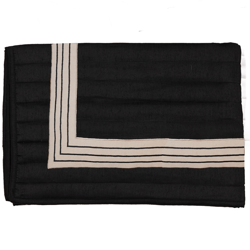 Bandhini Homewear Design Braid Inner Panel Black Queen Quilt 244 x 274 cm | Sleeping | app store dev @@ABC ///[option4] 十月五日 11:53 