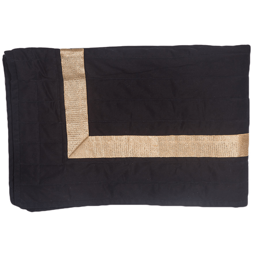 Bandhini Homewear Design Braid Gold Black King Quilt 274 x 274 cm | Sleeping | app store dev @@ABC ///[option4] 十月五日 11:53 
