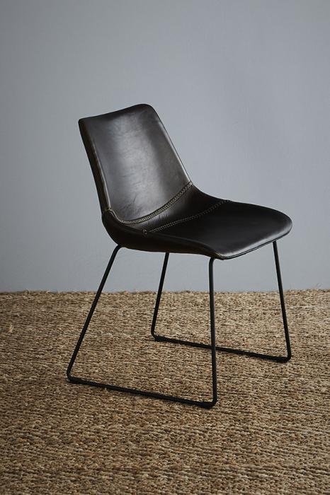 Florabelle Don Chair - Brown/Black - Buffalo Leather Upholstered Chair | Living | app store dev @@ABC ///[option4] 十月五日 11:53 